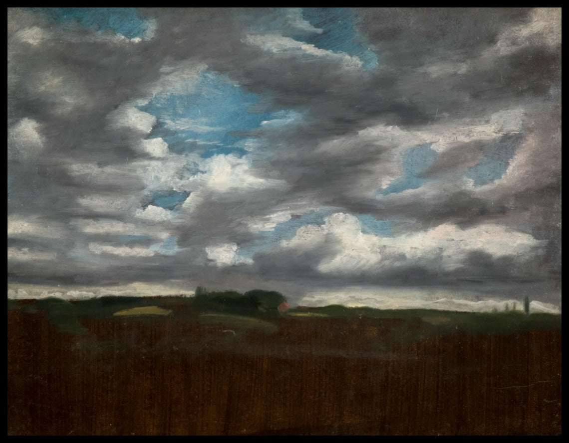 Paysage avec nuages