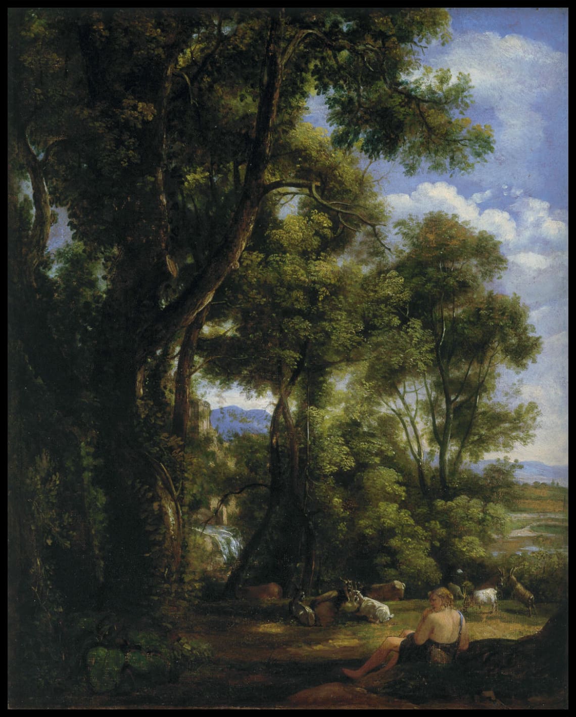 Paysage avec Goatherd
