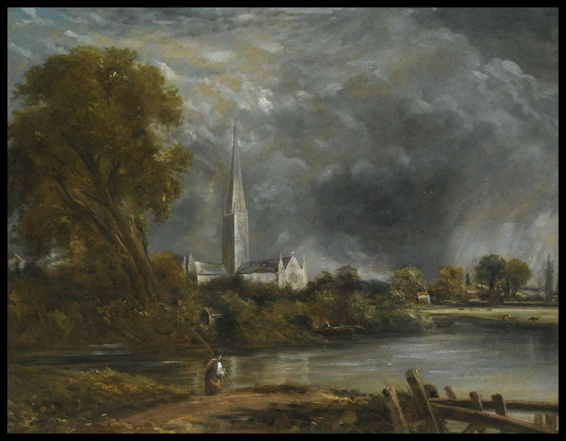 La cathédrale de Salisbury depuis les Meadows