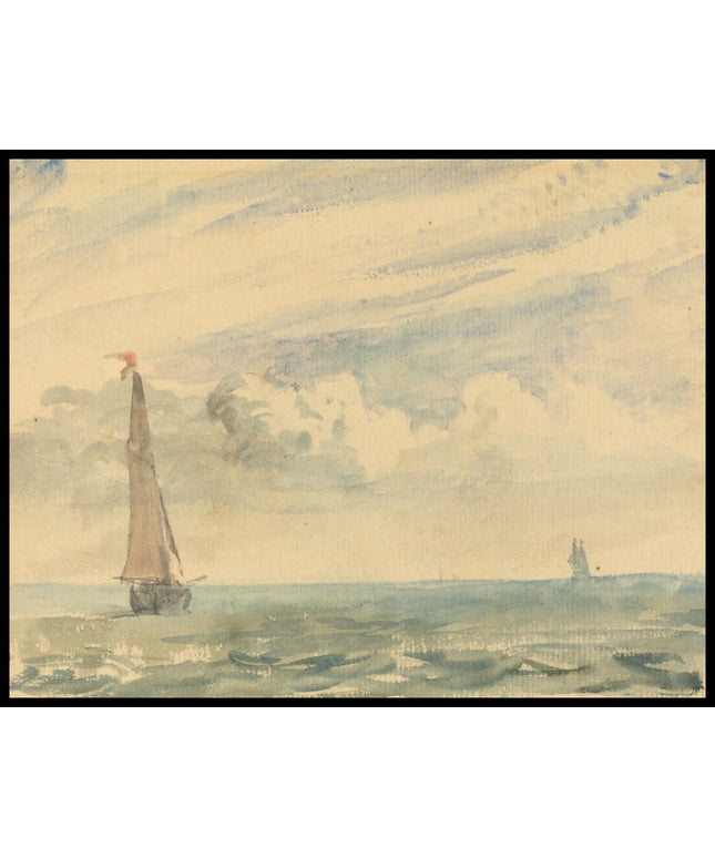 Seascape With Two Sail Boats