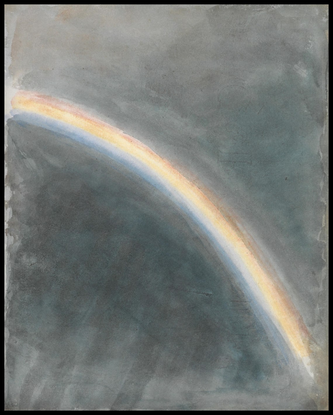 Étude de ciel avec arc-en-ciel