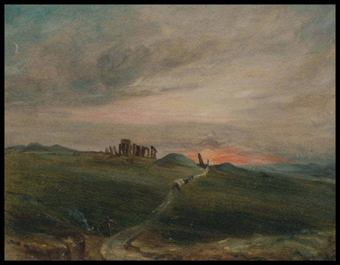 Stonehenge au coucher du soleil