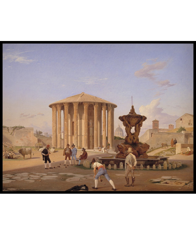 Piazza della Bocca della Verità with the so-called Vesta Temple in Rome
