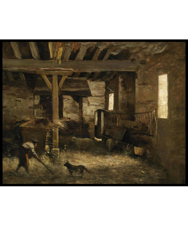 An Interior of a Barn
