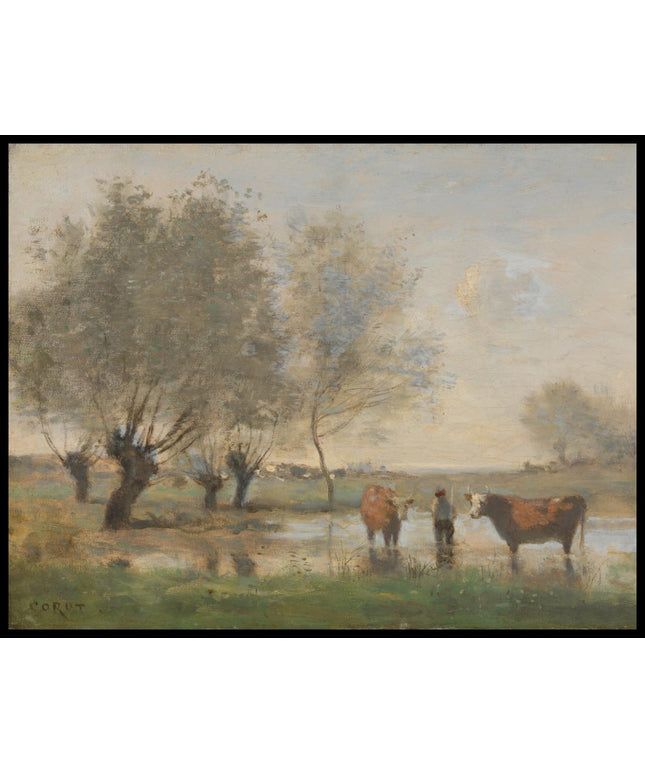 Cows in a Marshy Landscape