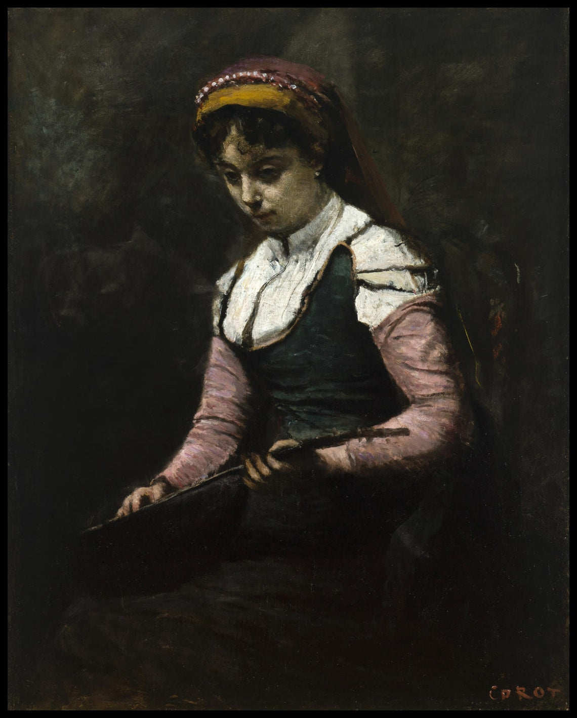 Fille à la mandoline