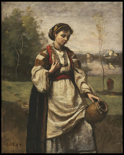 Gypsy Girl at a Fountain