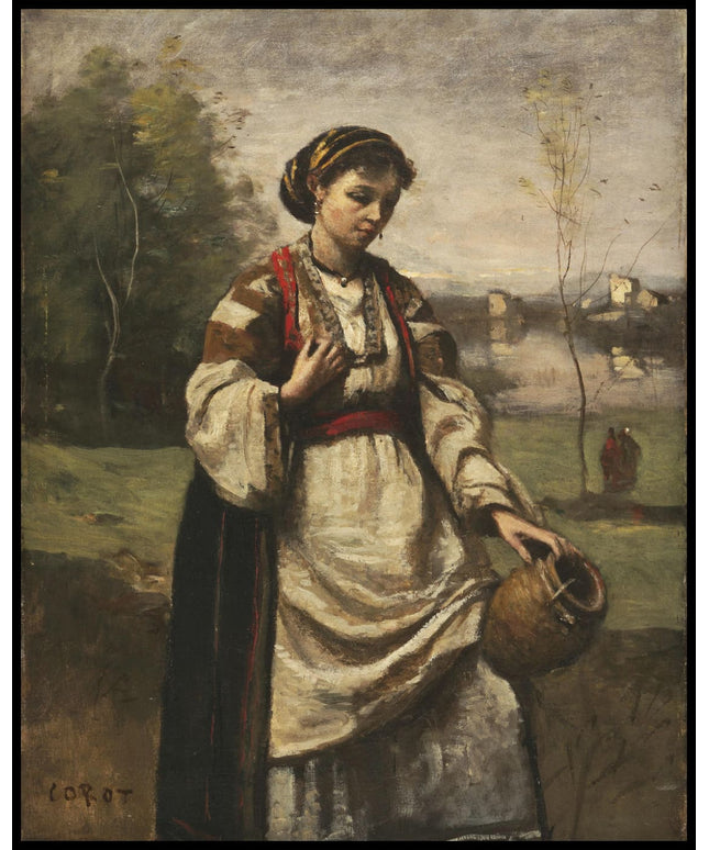 Gypsy Girl at a Fountain