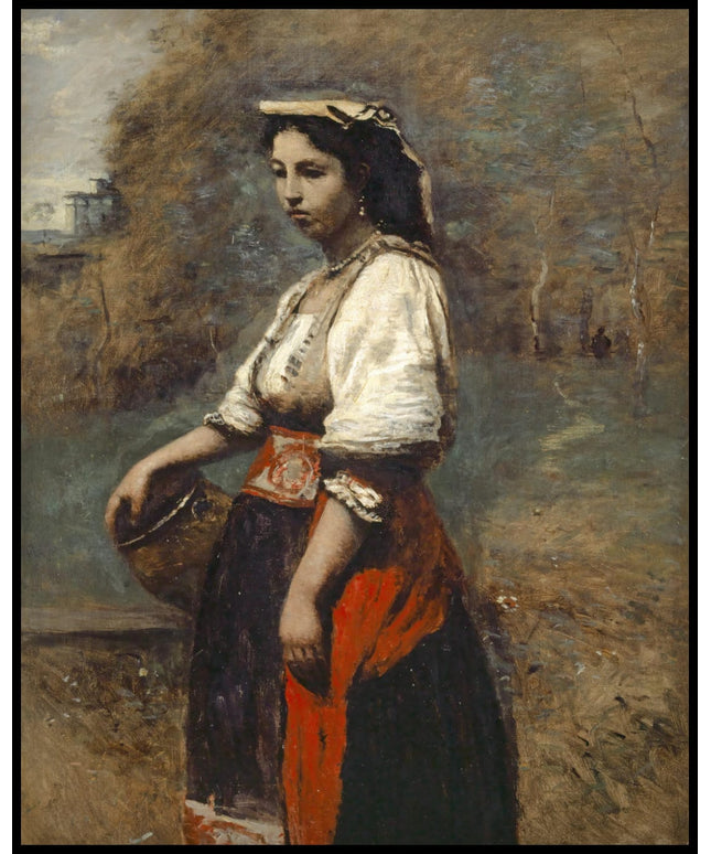 Italienne à la fontaine