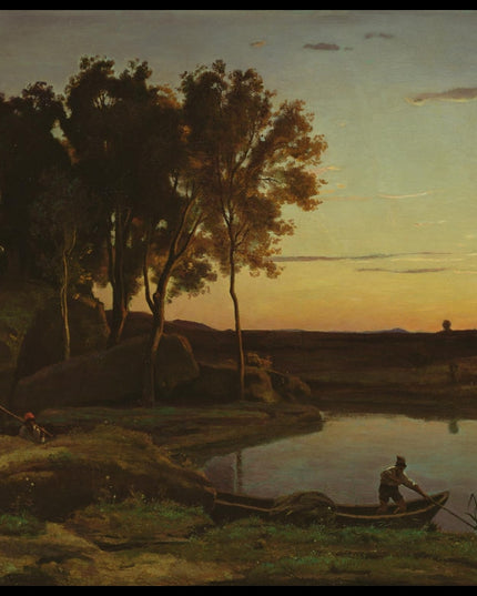 Landscape with Lake and Boatman