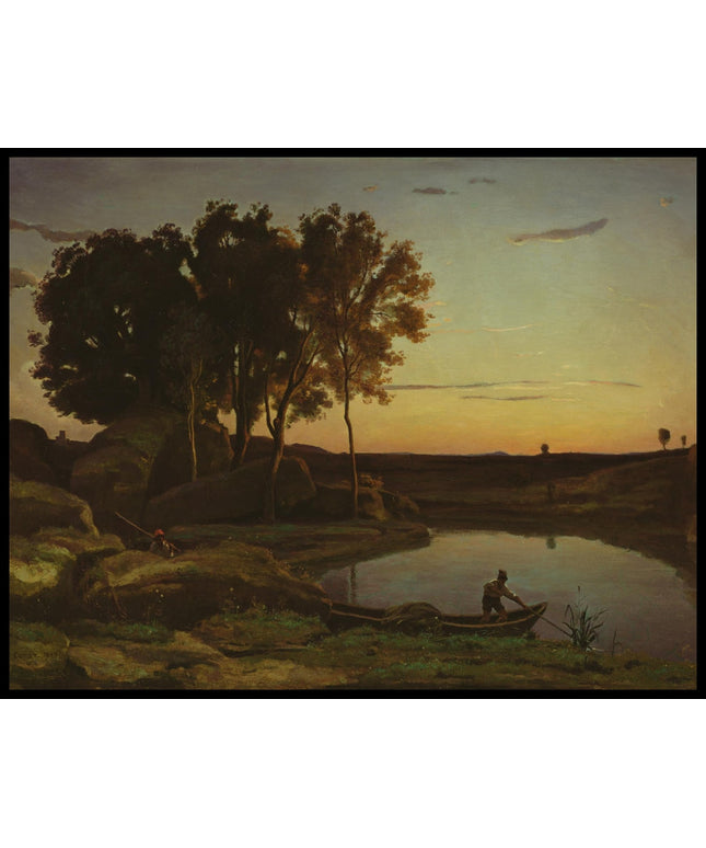 Landscape with Lake and Boatman