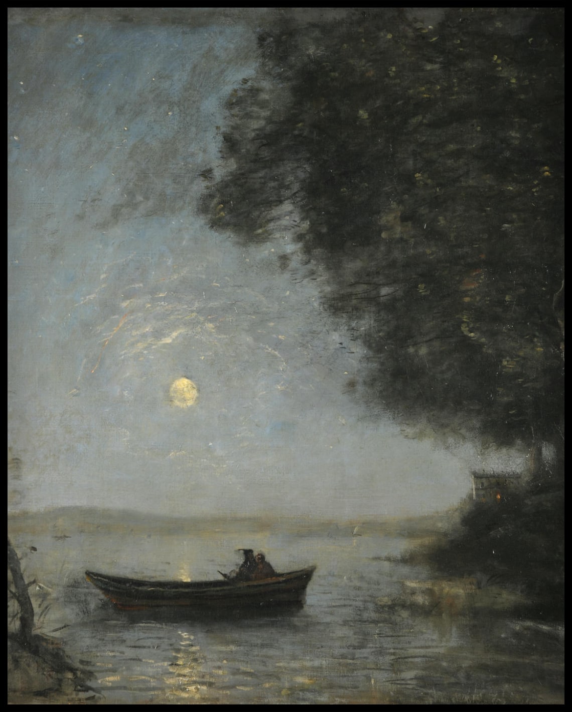 Le lac ; effet de nuit