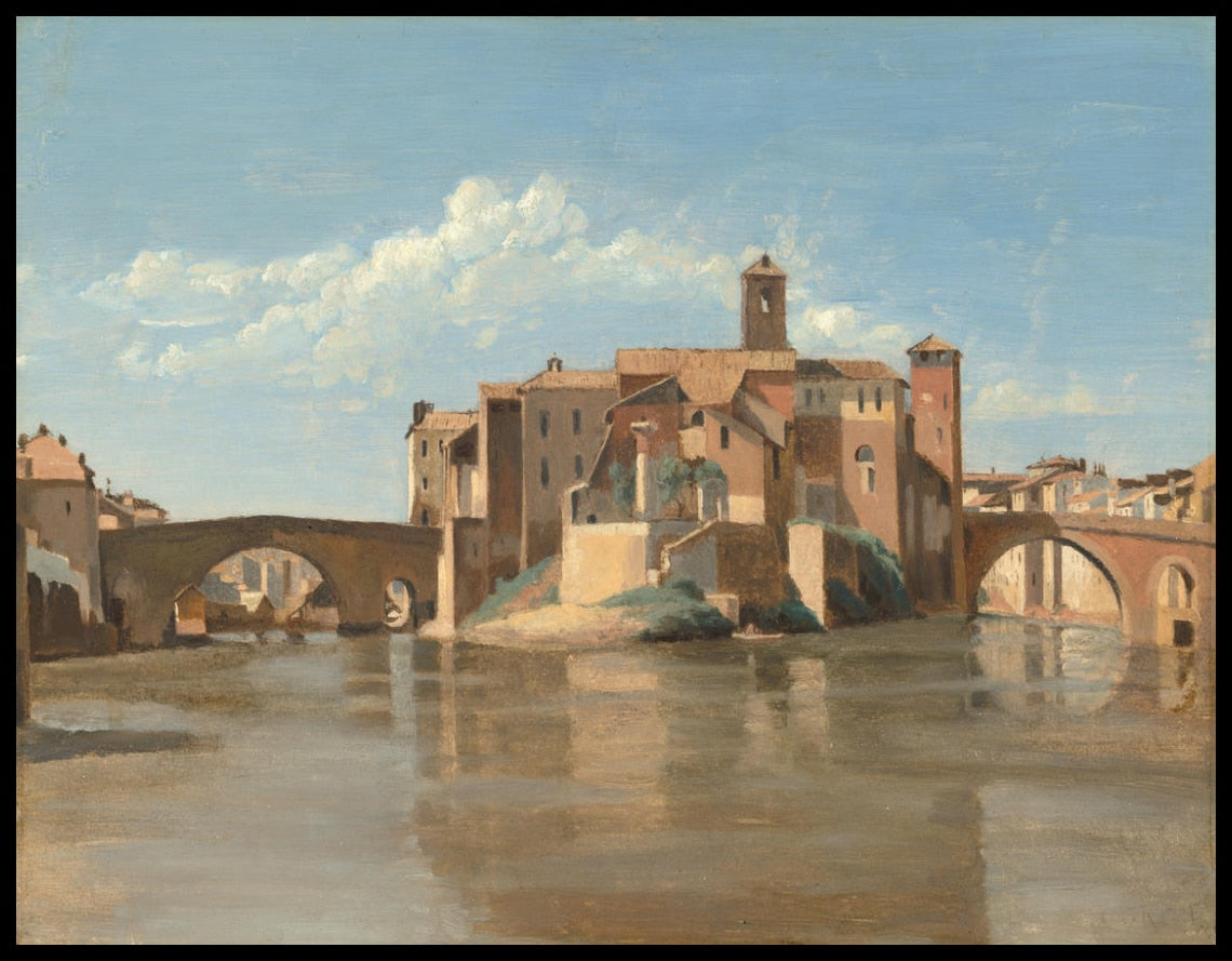 L'île et le pont de San Bartolomeo, Rome