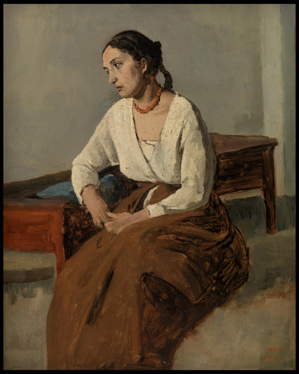 Melancholy Italian Woman