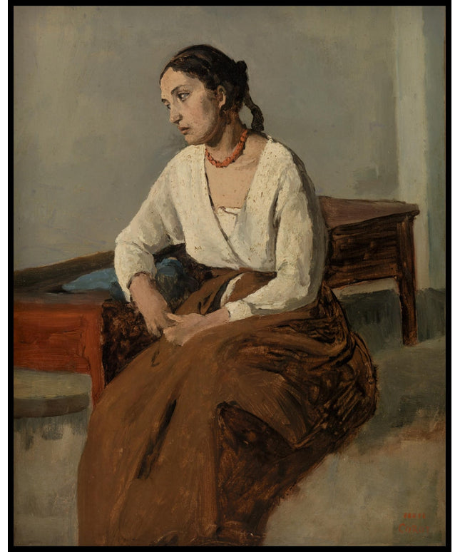 Melancholy Italian Woman