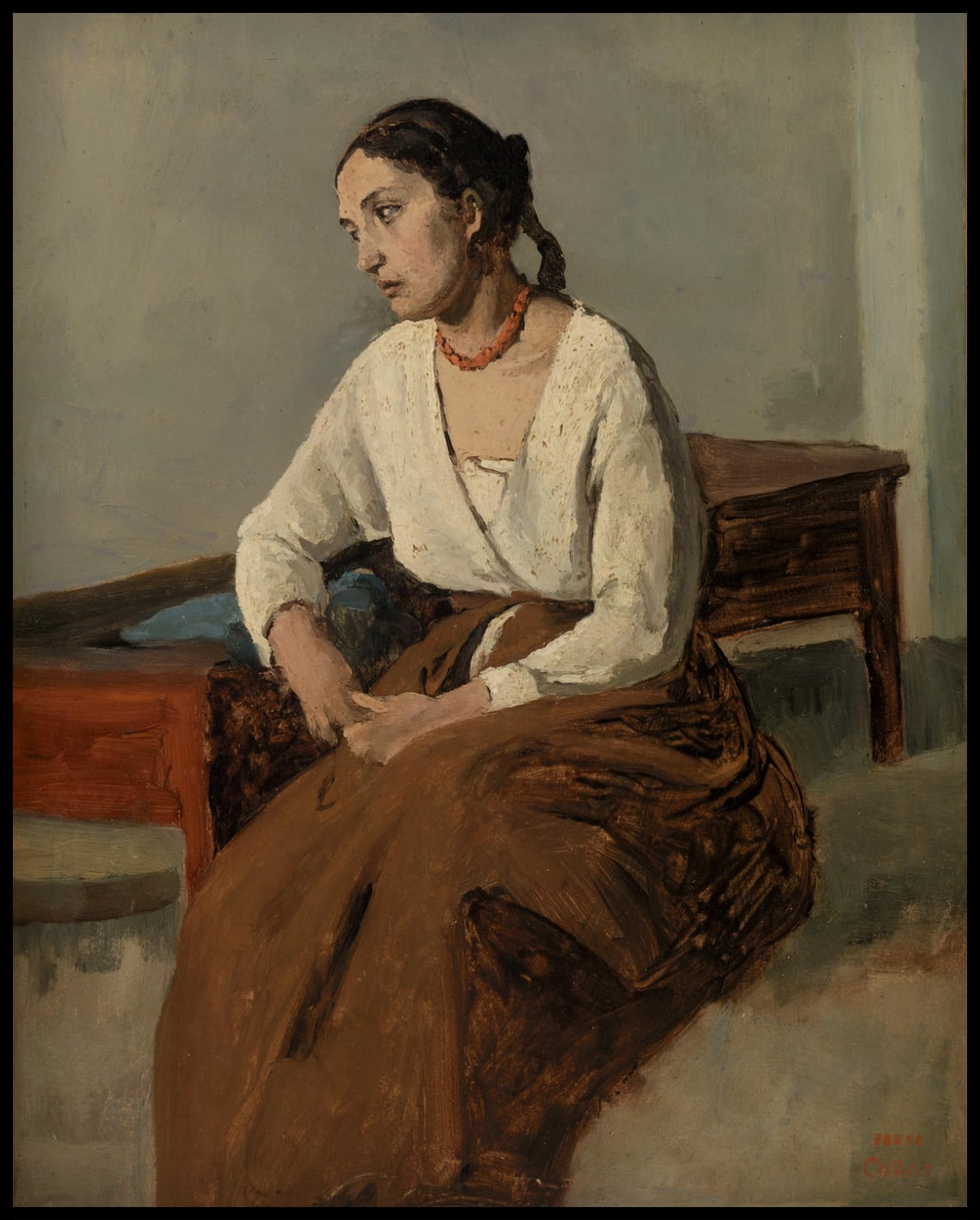 Femme italienne mélancolique