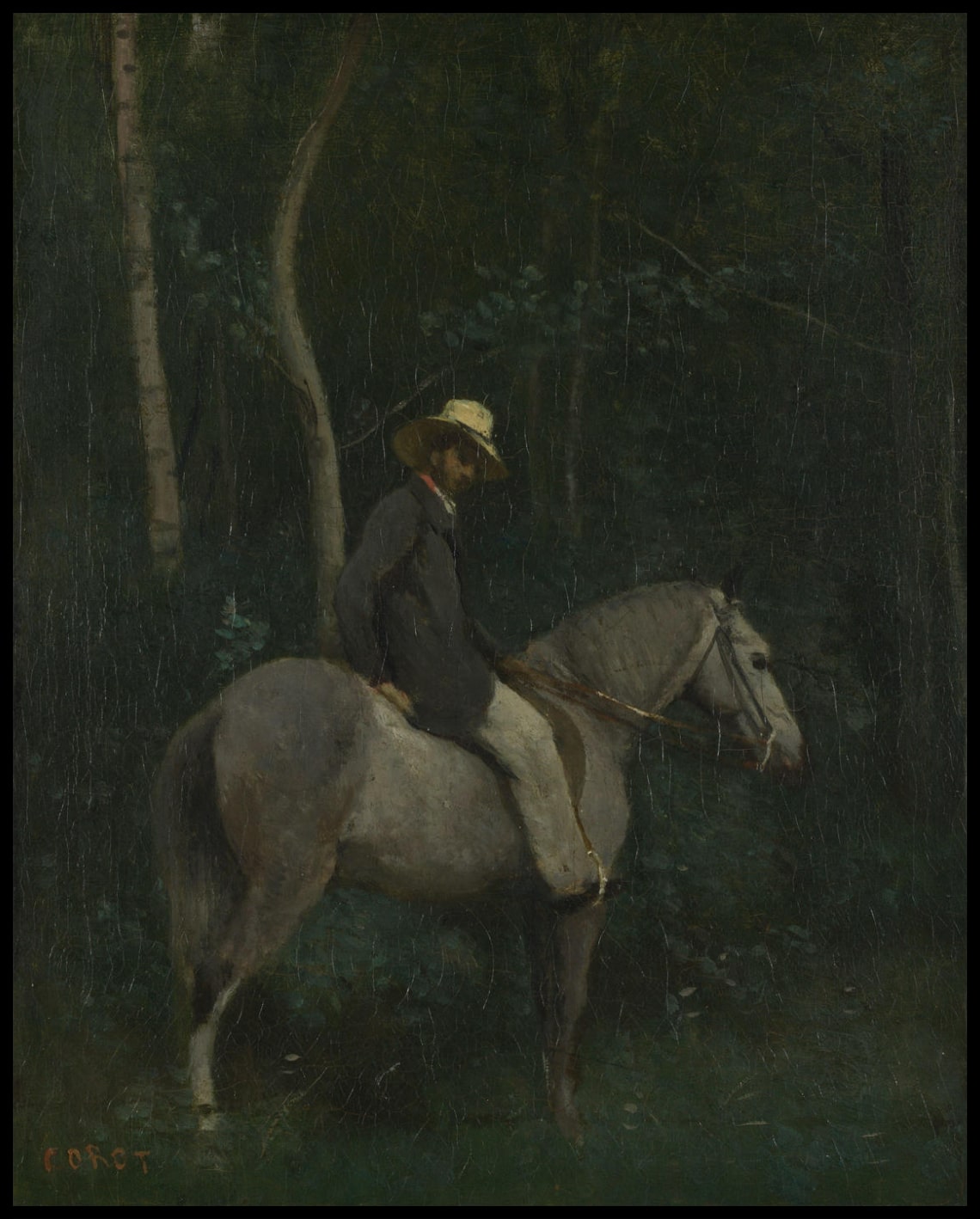 Monsieur Pivot sur le dos de cheval