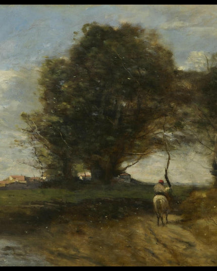 Paysage au cavalier
