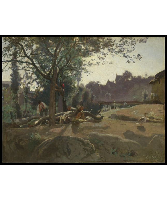 Peasants under the Trees at Dawn