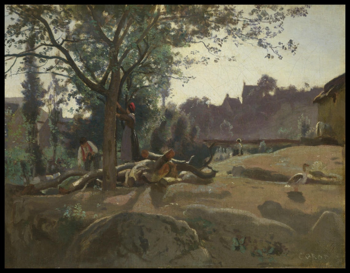 Peasants under the Trees at Dawn (Les paysans sous les arbres à l'aube)