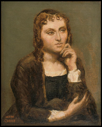 Pensive Young Brunette