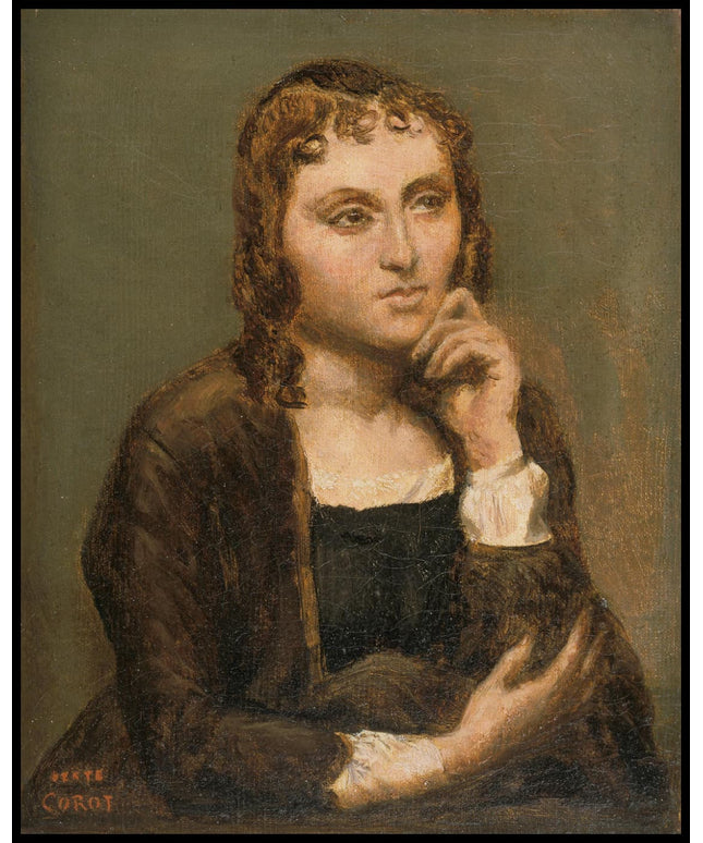 Pensive Young Brunette