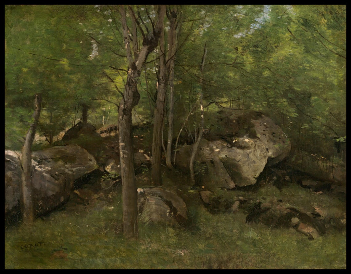 Les rochers de la forêt de Fontainebleau