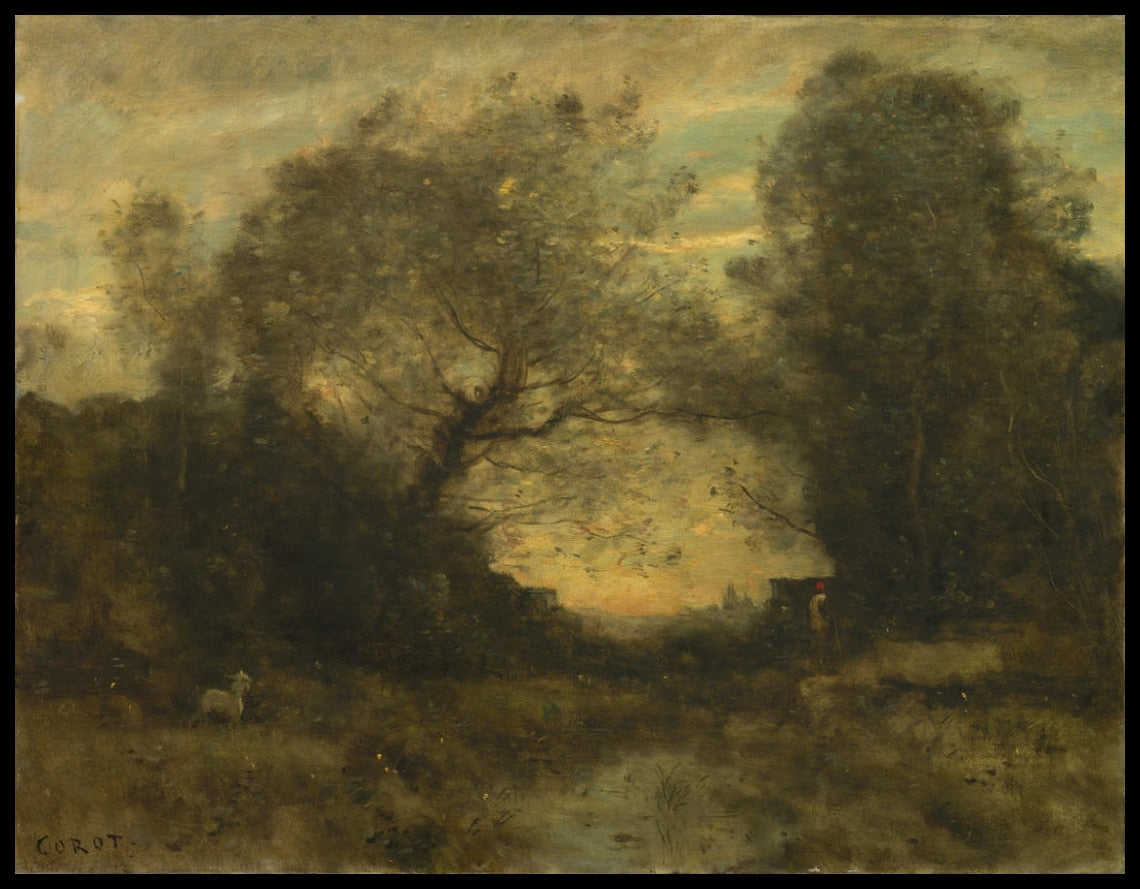 L'étang à l'entrée de la forêt