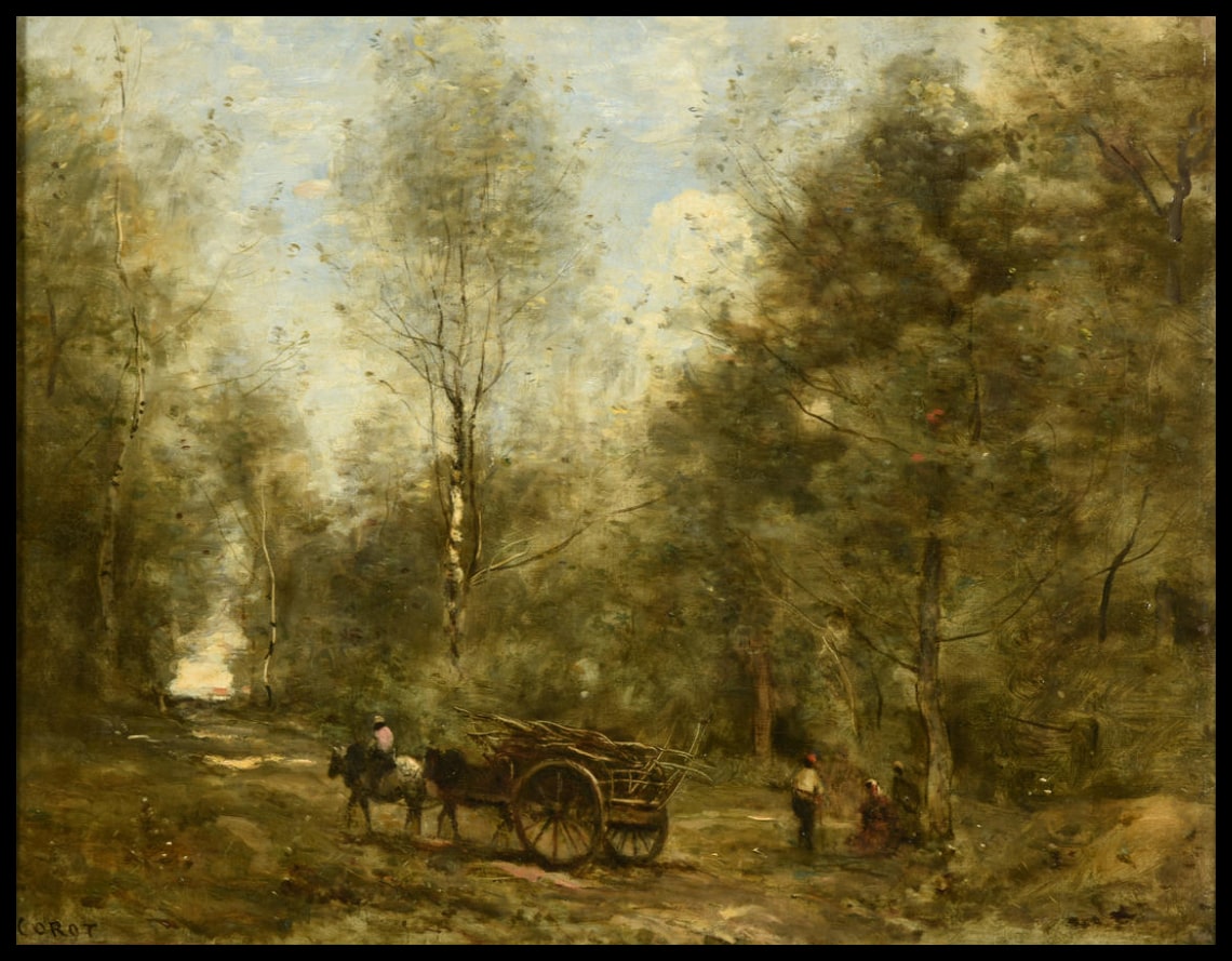 Une allée dans les bois de Wagnonville