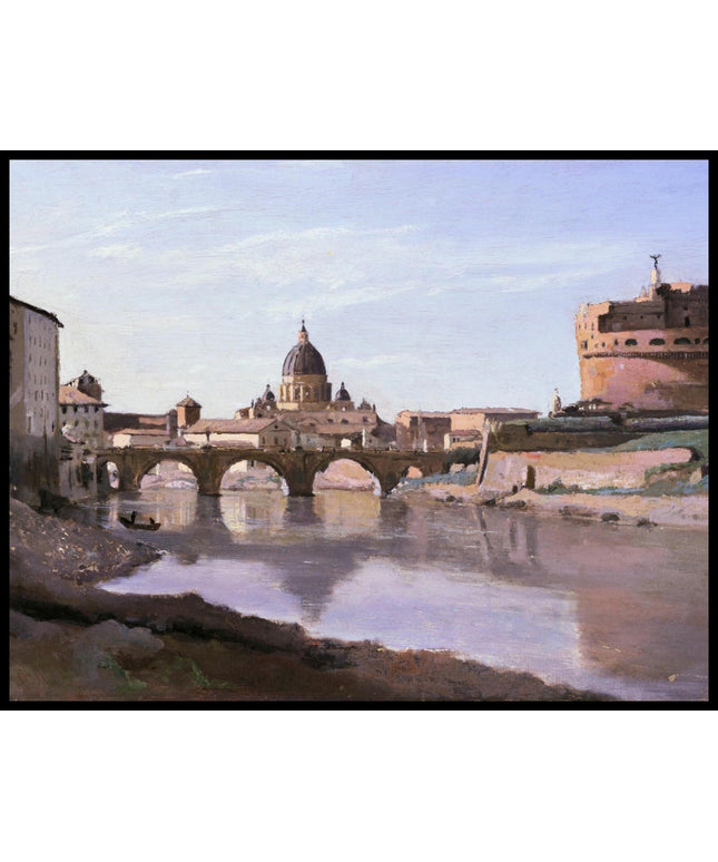 The Bridge and Castel Sant'Angelo with the Cupola of St. Peter's