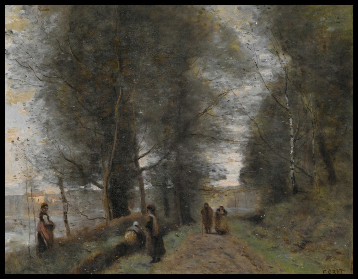 Ville d'Avray, sentier forestier bordant l'étang