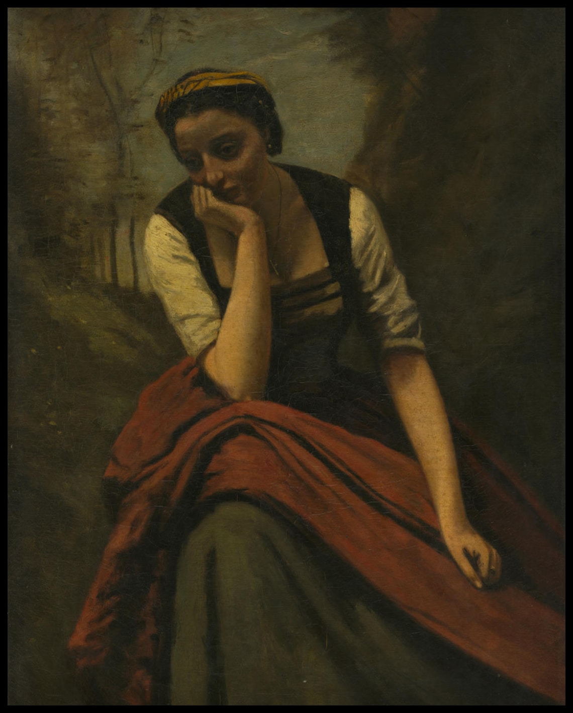 Femme méditant