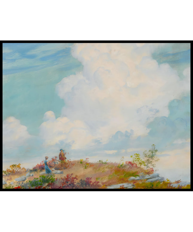 Pink Cloud Over Mountain