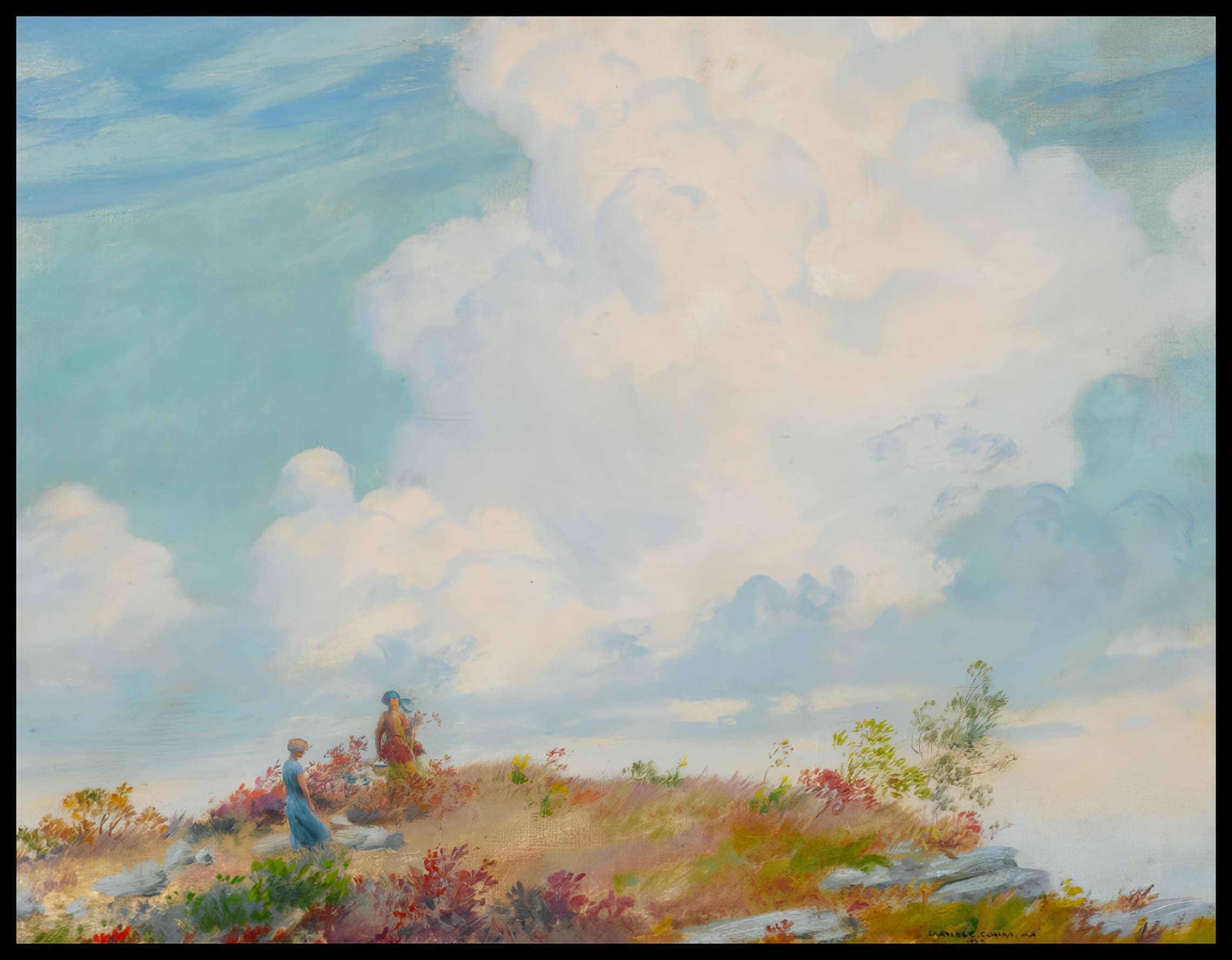 Pink Cloud Over Mountain
