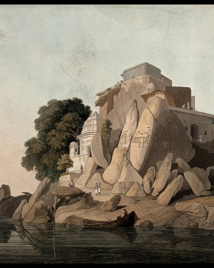 Fakir's Rock on the river Ganges