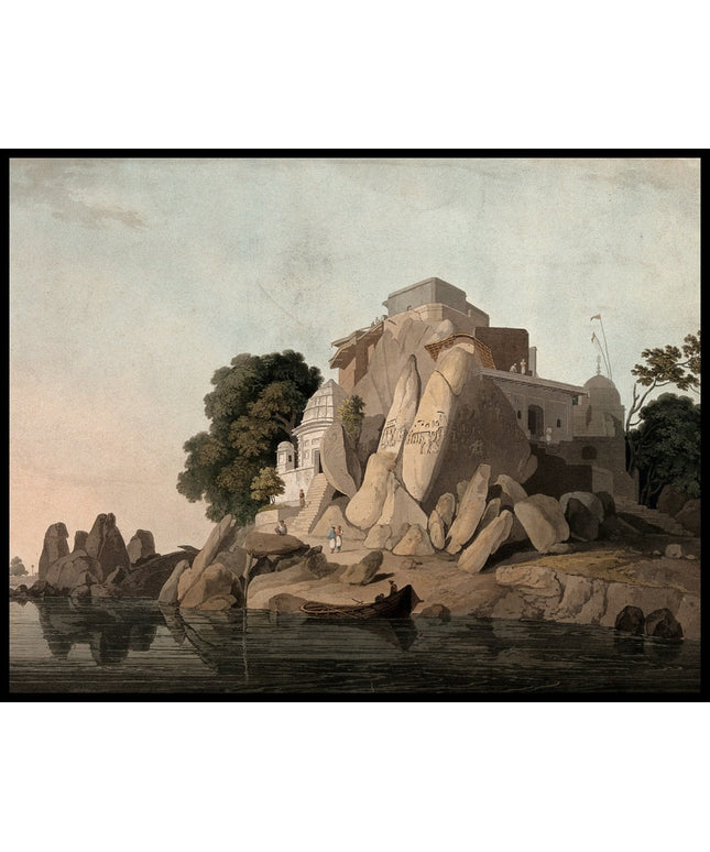Fakir's Rock on the river Ganges