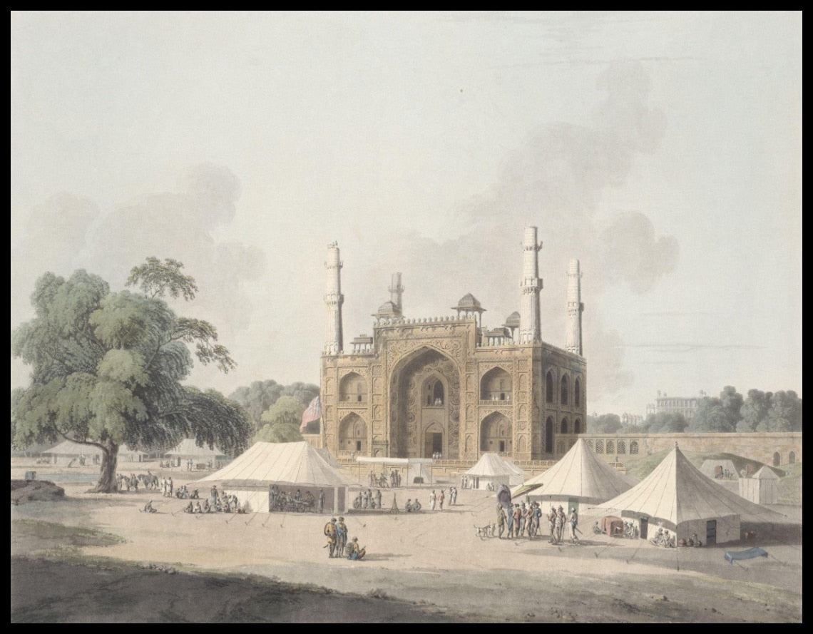 Porte de la tombe de l'empereur Akbar