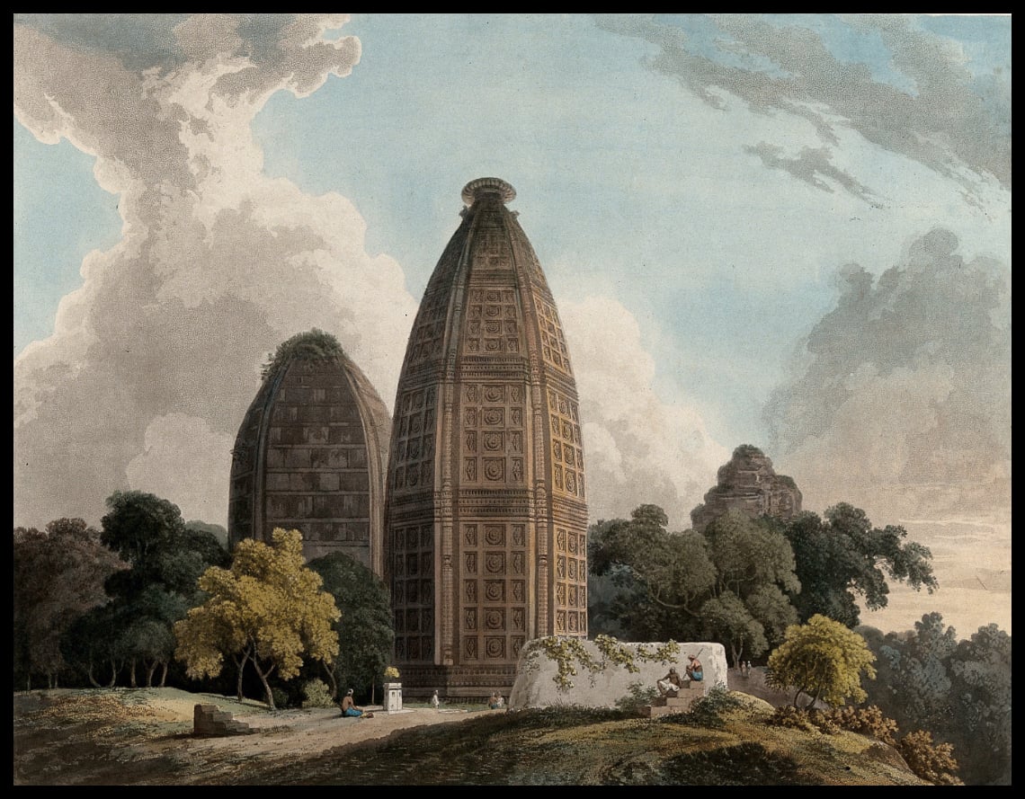 Temples Hindoo à Bindrabund