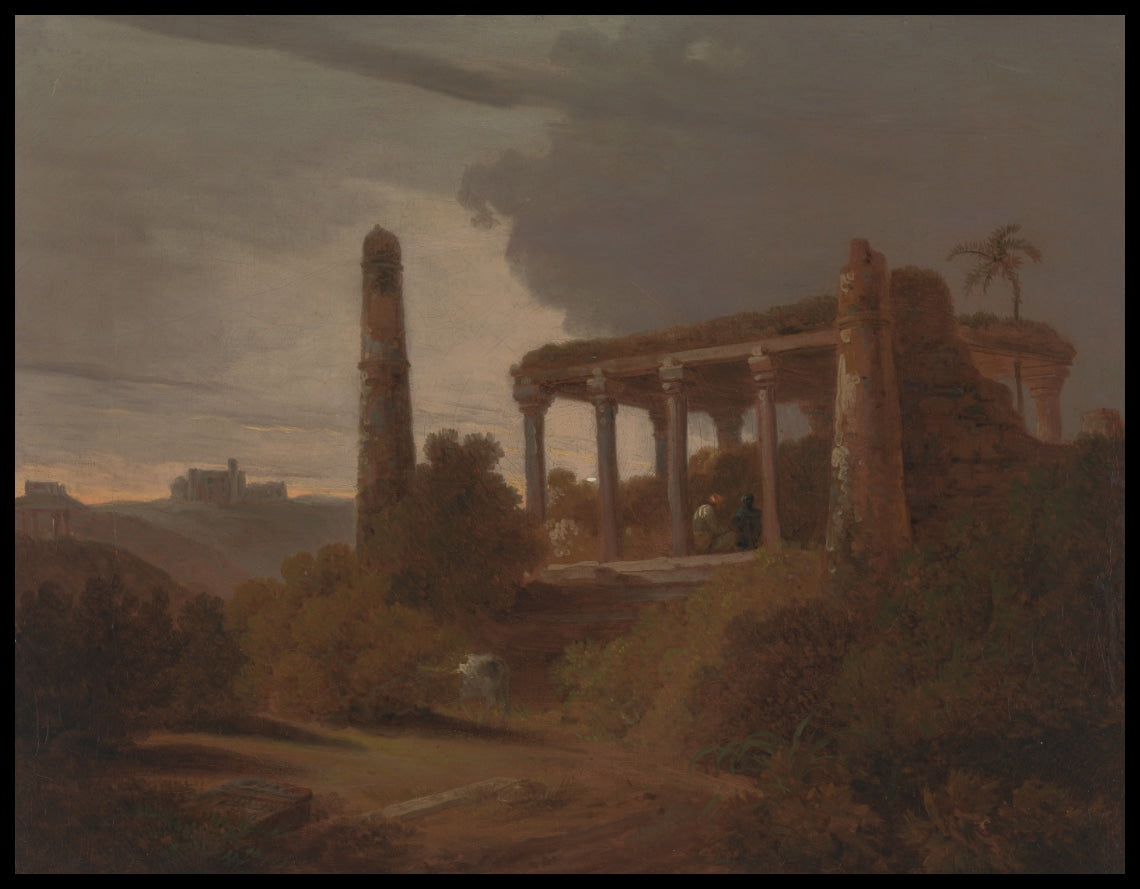 Paysage indien Temple en ruines