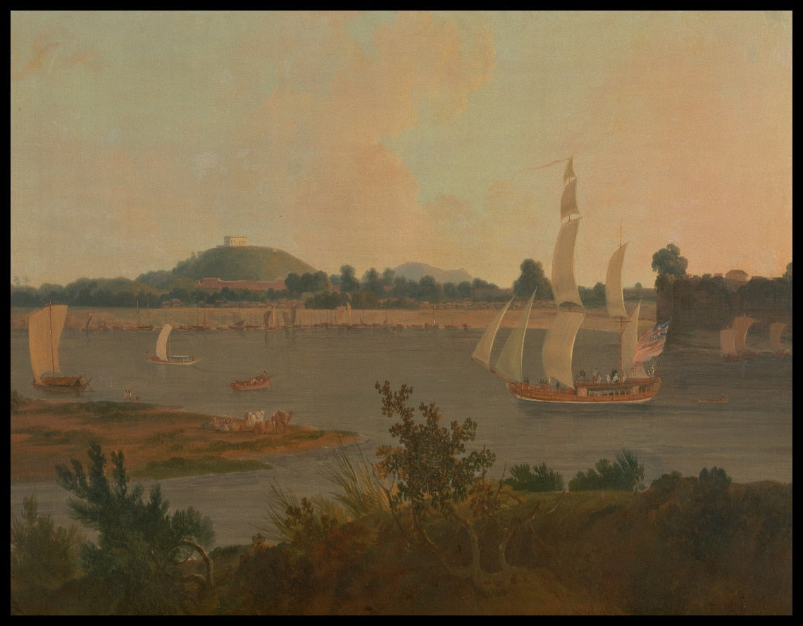 Pinnace sailing down Ganges