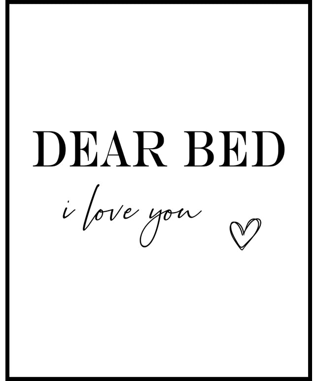 Ich Liebe Mein Bett Poster