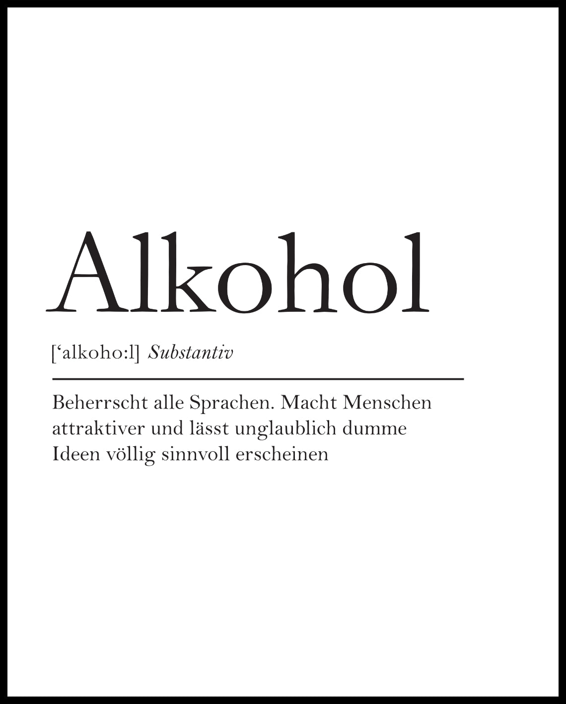 Definition of alcohol