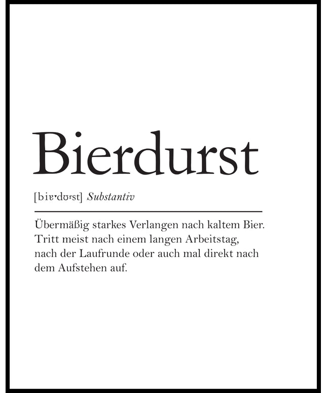Definition Bierdurst