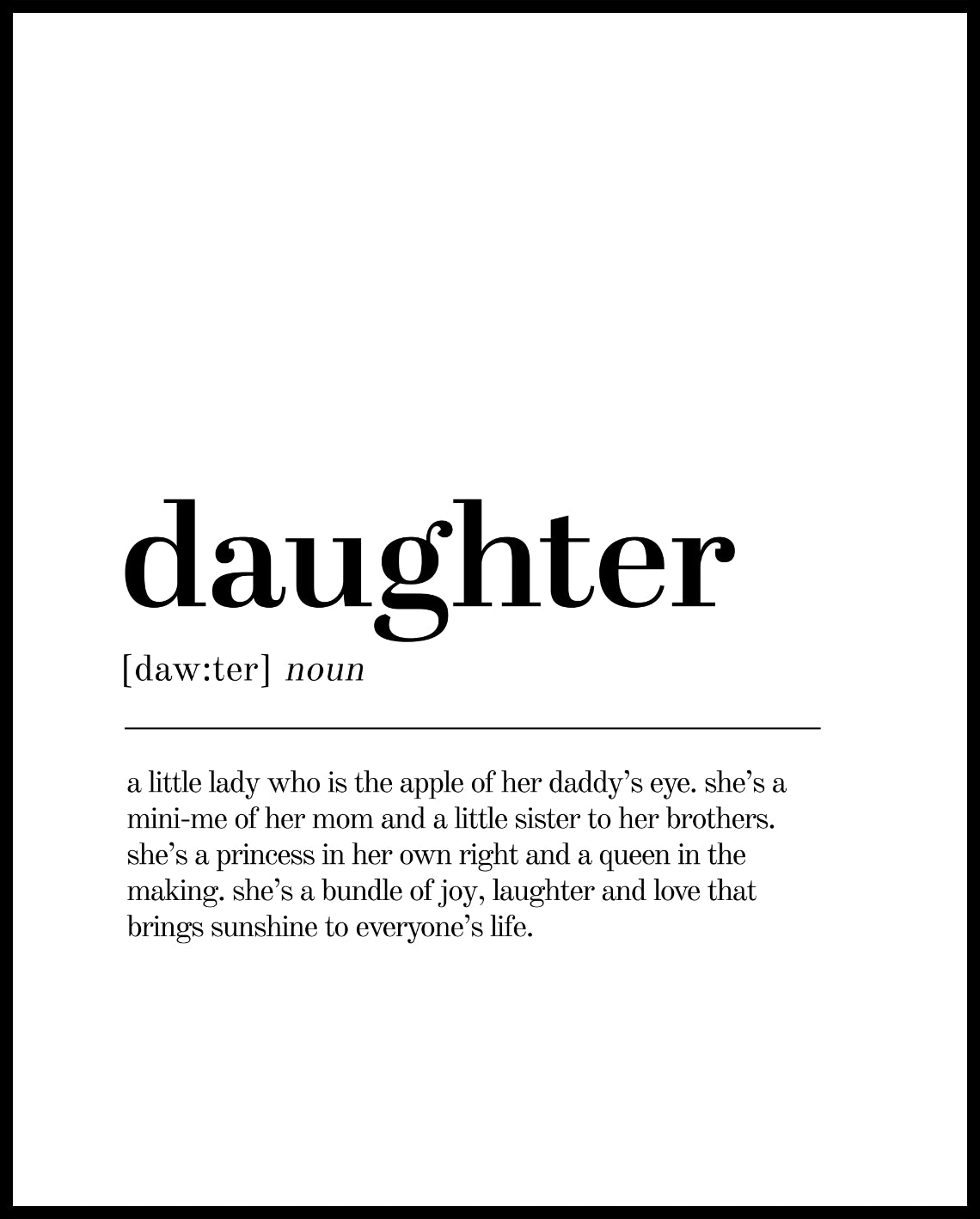 Definition Daughter