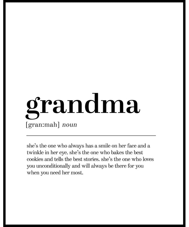 Definition Grandma