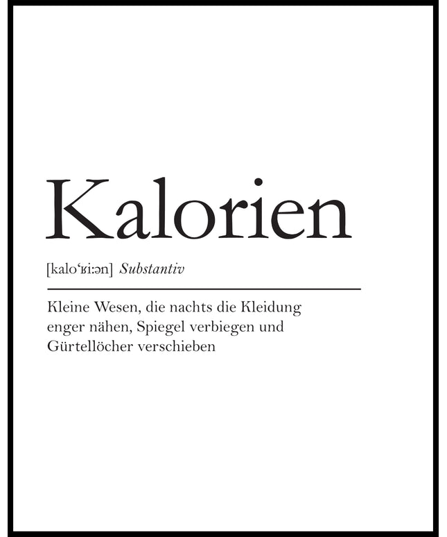 Definition Kalorien