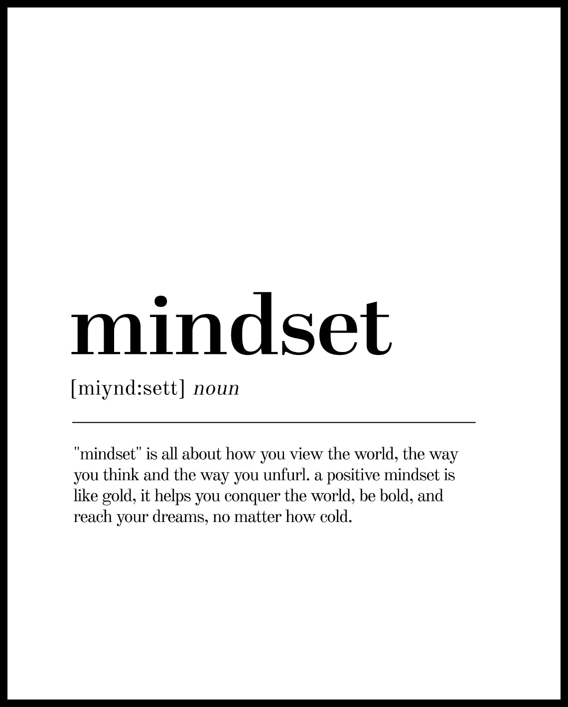 Definition Mindset
