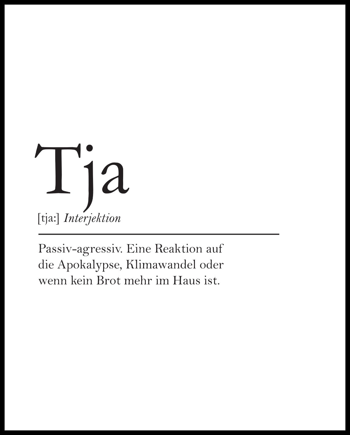 Definition Tja