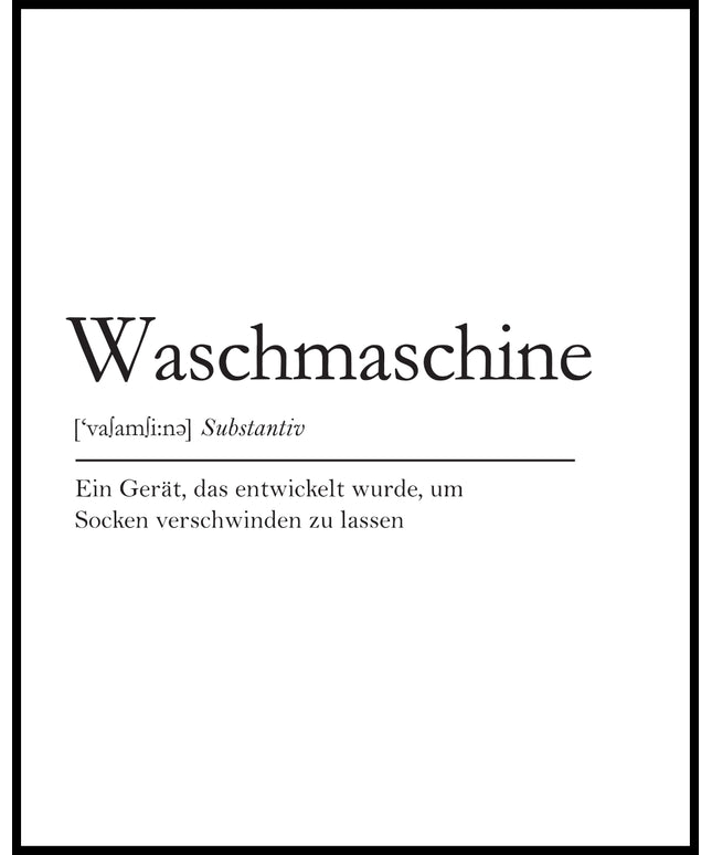 Definition Waschmaschine