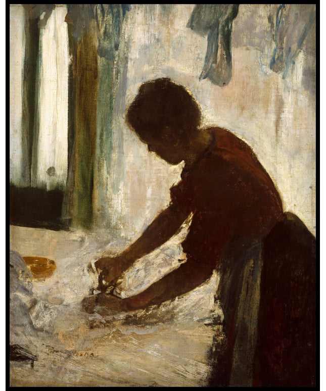 A Woman Ironing